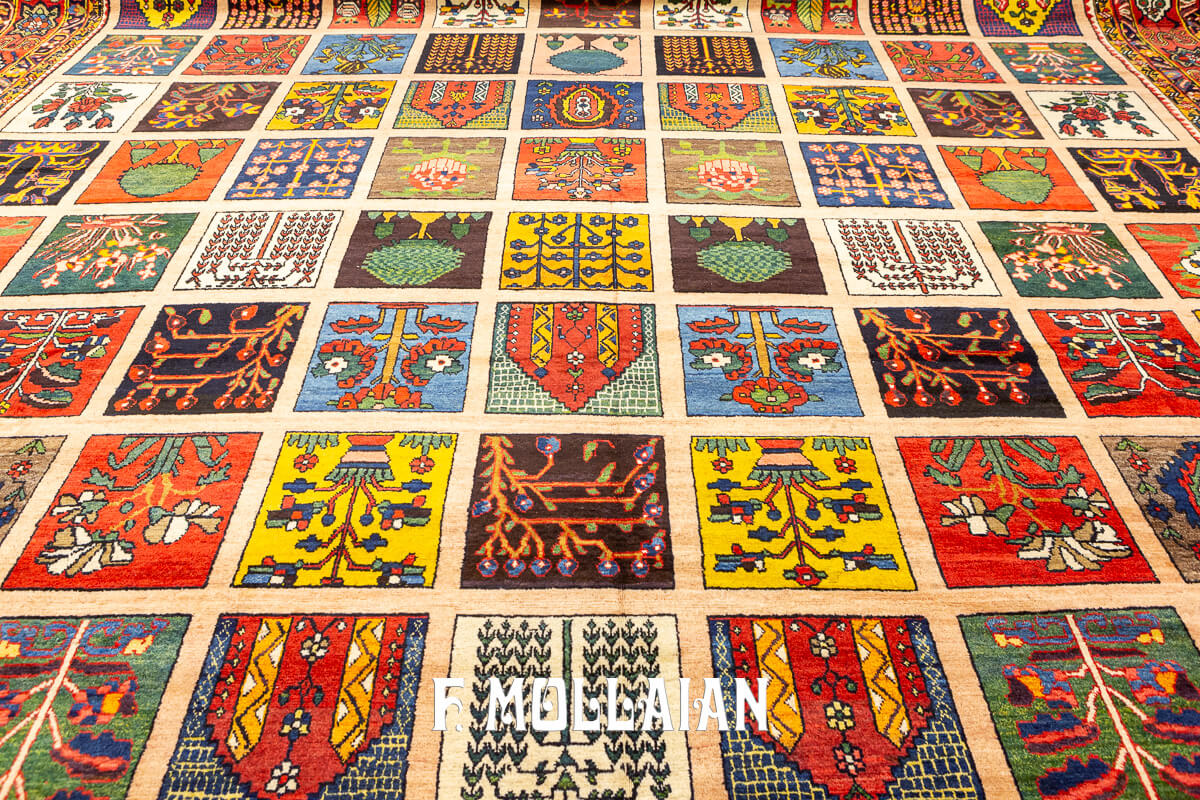 Bakhtiari Rug Very Large Garden Design n°:818996